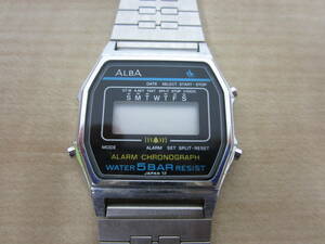 SEIKO セイコー ALBA アルバ Y799-4750 デジタル クォーツ メンズ 腕時計 動作未確認 ジャンク 激安1円スタート