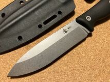 SURVIVE! KNIVES GSO-4.7 CPM-3V Stonewashed Blade Black G10 Handle Black Kydex Sheath 2021 新品同様極上中古美品良品_画像3