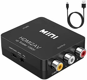 【残りわずか】 to RCA コンバーター AV変換アダプタ HDMI 1080P対応 PALNTSC切り替え HDMI入力をコン