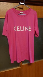 美品 セリーヌ CELINE エディースリマン正規品 半袖 ルーズフィット Tシャツ サイズS