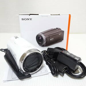 Sony HDR-CX680 ビデオカメラ ホワイト 動作未確認【60サイズ/同梱不可/大阪発送】【2351412/194/mrrz】