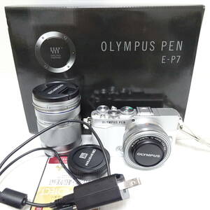 OLYMPUS PEN E-P7 デジタルカメラ 通電確認済み 【80サイズ/同梱不可/大阪発送】【2344258/104/mrrz】