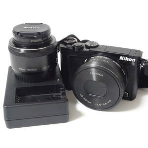Nikon ニコン 1 J5 ミラーレスデジタル一眼カメラ/レンズセット 通電確認済み 【60サイズ/同梱不可/大阪発送】【2352880/293/mrrz】