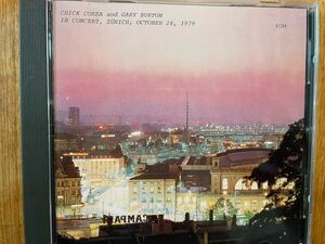 CD CHICK COREA. GARY BURTON / IN CONCERT ZURICH.OCTOBER 28.1979