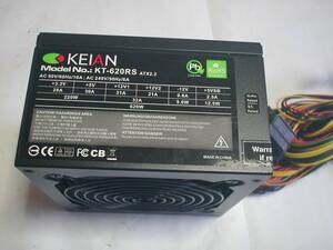 PC電源 KEIAN KT-620RS ATX2.2 620W ATX12V付 24P 動作確認 k107