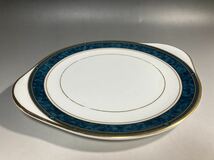 【2A25】ROYALDOULTON BILTMORE ロイヤルドルトン ビルトモア 金彩中皿 取手 アンティーク イングランド 洋食器 プレート_画像1