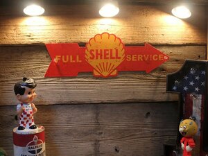 1円 新品 矢印 アメリカンな雰囲気が最高 アロー シェル SHELL メタルサインプレート 看板 男前インテリア