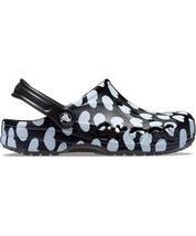 24cm クロックス バヤ シーズナル プリンテッド クロッグ ブラック ホワイト ハート BAYA SEASONAL PRINTED CLOG Black White M6W8 新品_画像2