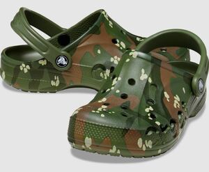 23cm クロックス バヤ シーズナル プリンテッド クロッグ アーミー グリーン BAYA SEASONAL PRINTED CLOG M5W7 Army Green 新品