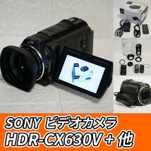 【おまけ色々】 デジタルHDビデオカメラレコーダー HDR-CX630V フルHD60P 空間光学手ブレ補正 64GBメモリ内蔵 動作確認済み_画像1