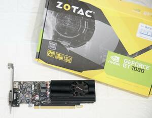 ZOTAC製グラフィックボード GeForce GT 1030 2GB GDDR5 ZT-P10300A-10L 動作品 箱付属品有