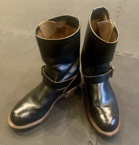 絶版　REDWING レッドウィング エンジニアブーツ 茶芯 USA ブラック レザー 9268 