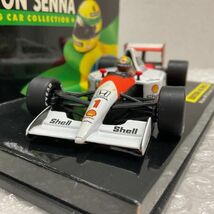 1円〜 ミニチャンプス アイルトンセナ レーシングカーコレクション 1/43 マクラーレン MP 4/6 ホンダ V 12 1991_画像2