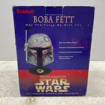 1円〜 Riddell スター・ウォーズ ボバ・フェット ミニチュア ヘルメット_画像7