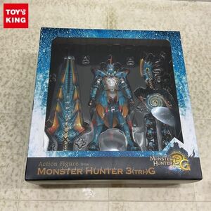 1円〜 未開封 カプコン モンスターハンター3 トライG フル可動アクションフィギュア ラギアシリーズ装備ハンター