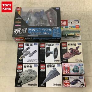 1円〜 訳あり トミカ サンダーバード トミカ メタリックカラー3体セット、ハローキティ路線バス 他