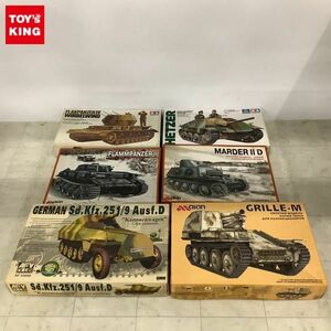 1円〜 タミヤ 等 1/35 ドイツ・対空戦車ヴィルベルヴィント 20mm 4連高射砲38型、ドイツ・駆逐戦車ヘッツァー 他