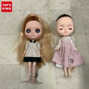 1円〜 ジャンク Blythe ブライス カスタムブライス 金髪 ロングヘア ピンク ワンピース 他