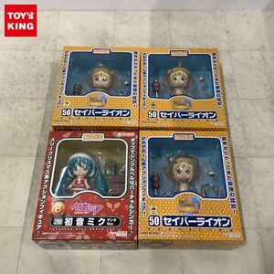 1円〜 未開封 ねんどろいど フェイト/タイガーころしあむアッパー 50 セイバーライオン 3点、グッスマくじ B賞 280 初音ミク サンタVer