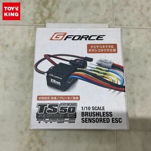 1円〜 G FORCE 1/10 電動RC TS50 SENSORED ESC タイプC ブラシレス タミヤコネクタ&ギボシコネクタ仕様