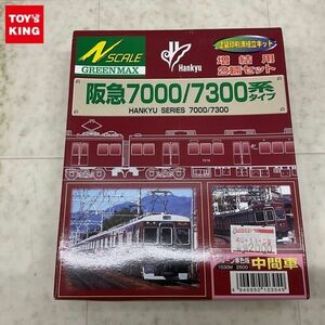 1円〜 内未開封 GREEN MAX Nゲージ 1030M 阪急7000/7300系タイプ マルーン単色版 中間車 組立キット