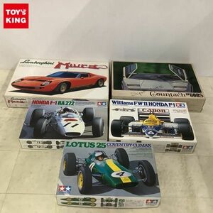 1円〜 タミヤ 他 1/20 ウイリアムズ・ホンダF-1、ランボルギーニ ミウラ 等