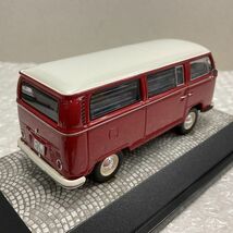 1円〜 エブロ 1/43 VW T2 Bus(レッド×ホワイト)_画像3