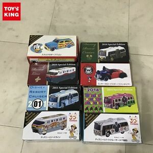 1円〜 訳あり トミカ DVC Disney Vehicle Collection等 ディズニーリゾートクルーザー（ドア開閉）、ドナルドのサーフワゴン他