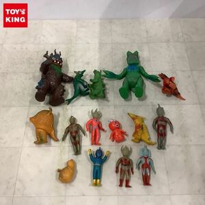 1円〜 ジャンク ブルマァク ソフビ 他 ミクラス、バルタン星人、ウルトラマンエース、ウルトラマンタロウ 等