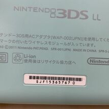 1円〜 動作確認/初期化済 箱無 ニンテンドー 3DS LL SPR-001(JPN) 本体 ミント×ホワイト_画像4