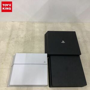 1円〜 動作確認/初期化/箱無 PlayStation 4 本体 グレイシャー・ホワイト CHU-1200A、ジェット ブラック CUH-2200A、PS4 Pro CUH-7200B