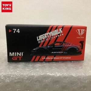 1円〜 TSM MODEL MINI GT 1/64 LB★WORKS Nissan GT-R R35 タイプ2 リアウイング バージョン 3 ADVAN