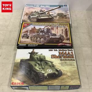 1円〜 トランペッター等 1/35 ソビエト軍 T-62 主力戦車 アメリカ軍 M4A1 シャーマン 他