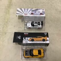 1円〜 MINI GT 1/64 LB WORKS ニッサン GT-R サテンシルバー いすゞ Nシリーズ ビークルトランスポーター LBWK ブラック 他_画像6