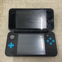 1円〜 動作確認/初期化済 箱無 Newニンテンドー2DS LL JAN-001 本体 ブラック×ターコイズ_画像2