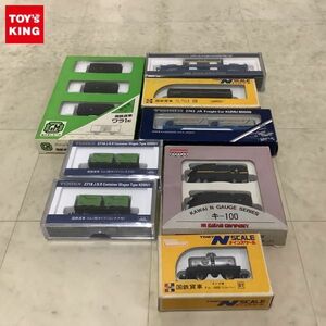 1円〜 TOMIX 等 Nゲージ 2718 国鉄貨車 コム1形 タイプ コンテナ付 2742 JR貨車 クム80000形 4tトラック2台付 他