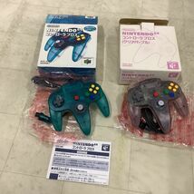 1円〜 欠品 ニンテンドウ64 NUS-005 コントローラー ブロス クリアブルー、非売品 クリアパープル_画像2