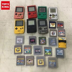 1円〜 訳あり GB ゲームボーイポケット本体 MGB-001 イエロー グリーン ポケットモンスター 金 スーパーマリオランド テトリス 他