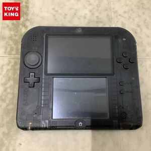 1円〜 動作確認/初期化済 箱無 ニンテンドー2DS 本体 FTR-001 クリアブラック