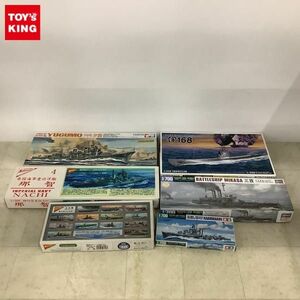 1円〜 ハセガワ 等 1/700 他 日本戦艦 三笠、旧日本海軍甲型駆逐艦 夕雲 夕雲型 等