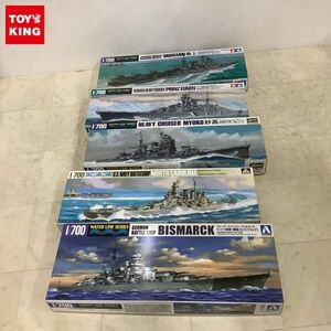 1円〜 タミヤ 1/700 ドイツ重巡洋艦 プリンツ・オイゲン、アオシマ 1/700 アメリカ海軍 戦艦ノースカロライナ他