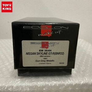 1円〜 メイクアップ アイドロン 1/43 日産 スカイライン GT-R BNR32 1991 ガングレーメタリック