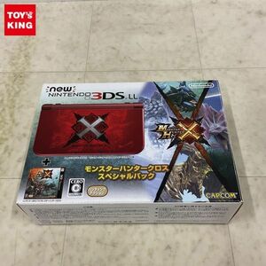 1円〜 欠品 動作確認/初期化済 New ニンテンドー3DS LL RED-001 本体 モンスターハンタークロス スペシャルパック