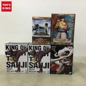 1円〜 未開封 ONE PIECE KING OF ARTIST サンジ 2点、BATTLE RECORD COLLECTION ルフィ ギア5 等