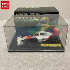 1円〜 ミニチャンプス アイルトンセナ レーシングカーコレクション 1/43 マクラーレン MP4/5-Honda V10 1989