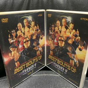 DVDセット★新日本プロレス BEST BOUTS OF 2001 VOL.１＆2 ★長州力/武藤敬司/蝶野正洋/佐々木健介/ライガー/永田裕志