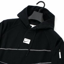 新品 秋冬 NIKE ナイキ プルオーバー パーカー 2XL 黒 フレンチテリー フーディー ビッグロゴ メンズ スポーツ ブラック ◆SW1502C_画像3