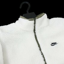 新品 秋冬 NIKE ナイキ ハイロフト ボア フリース ジャケット 2XL 白 ハーフジップ ブルゾン アノラック メンズ 白 ホワイト ◆SW1548C_画像4