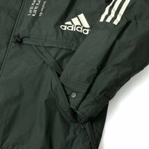 新品 秋冬 adidas アディダス 裏起毛 保温 中綿 ジャケット L カーキ GOLF ナイロン ジップアップ ブルゾン スポーツ アウター ◆SW1492A_画像5