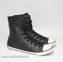 コンバース オールスター ハイトップ ブーツ 黒 レザー US8 UK5.5 EU39 25cm 中古 美品 Converse Chuck Taylor All-Star Dainty XHI Hi-Top_画像1